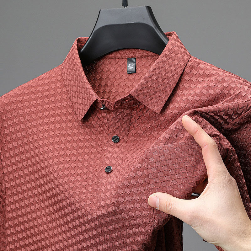 🎁2026 New Arrivals 50% OFF💥Men’s Textured Short-Sleeve Shirt – Breathable, Lightweight & Easy to Style