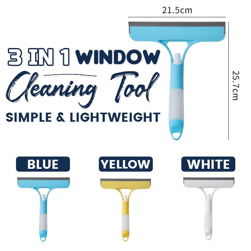 🧽 BUY 1 GET 1 FREE! ✨ 3-in-1 Cleaning Kit – For Windows, Mirrors & Windshields, Streak-Free & Perfect for Home & Car