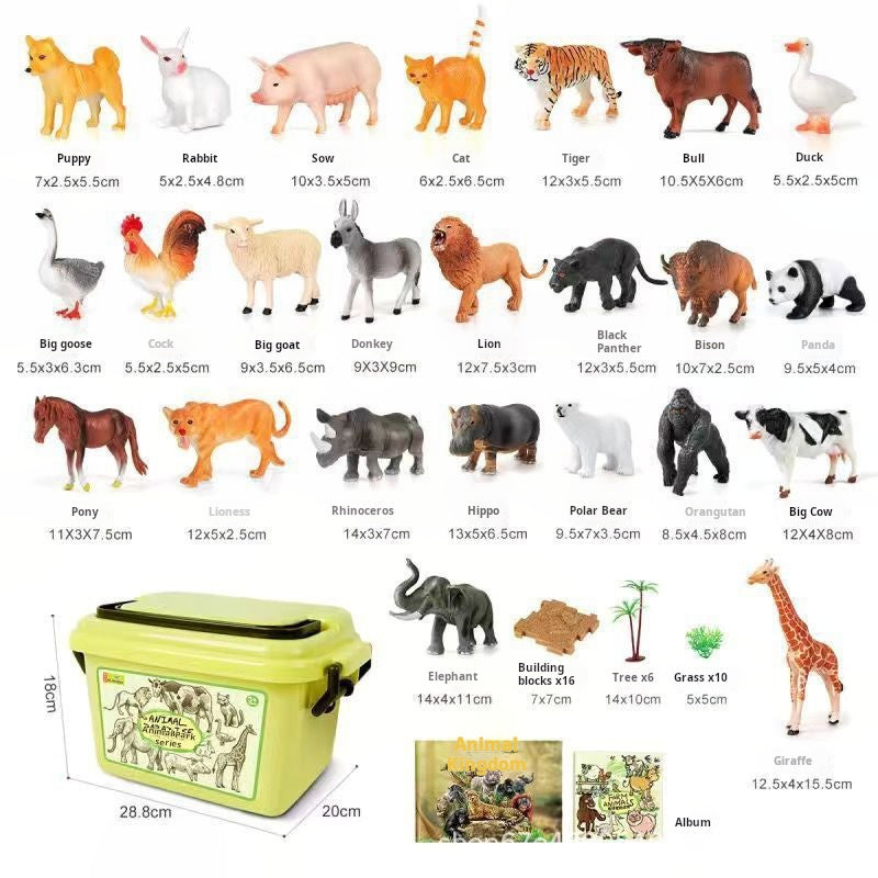 🦖28PCS Simulation Animal Models - Exploring the Fantasy Animal World