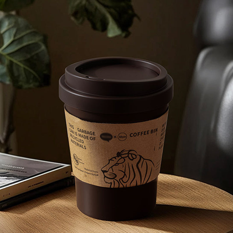 Creative Coffee Cup Style Desktop Trash Can