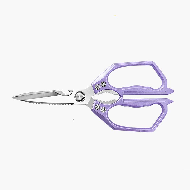 ✂️Multi-Functional Heavy Duty Kitchen Shears -FallFreshness- Stainless Steel Kitchen Shears, Sharp Silver Meat Scissors, Dishwasher Safe, Poultry Shears, Japanese Cooking Scissors for Food, Chicken Bones, and Turkey