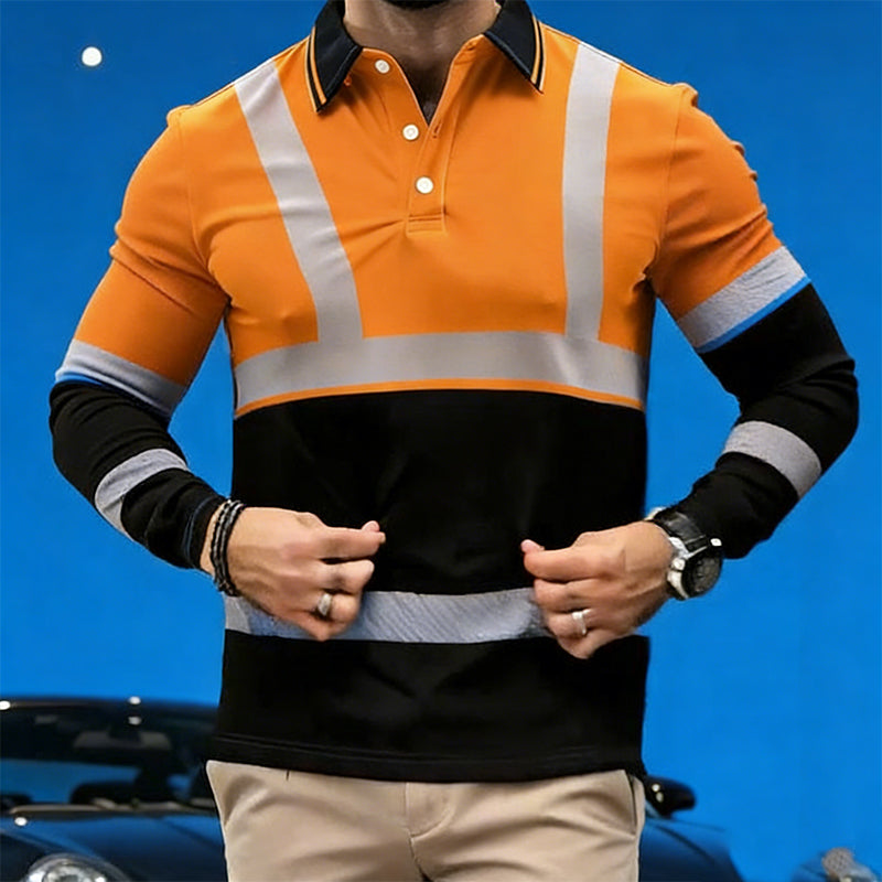 Men's Long Sleeve High-Visibility Shirt