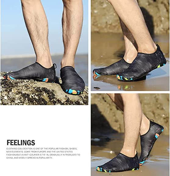Barefoot Water Shoes for Men & Women - Quick-Dry Aqua Socks for Beach, Pool, Surf & Yoga