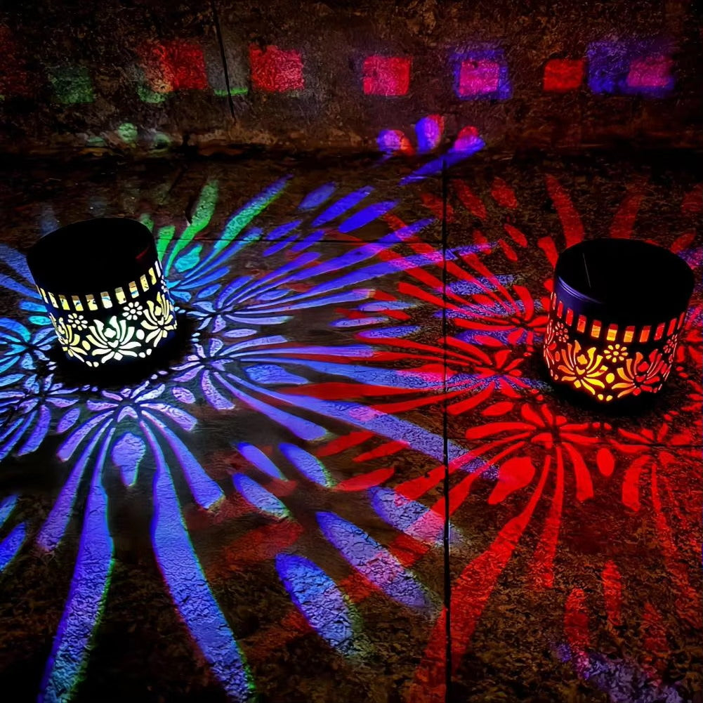 📢📢50% OFF !! ⏰🌿Solar Mandala Projection Lamp Waterproof Auto Light