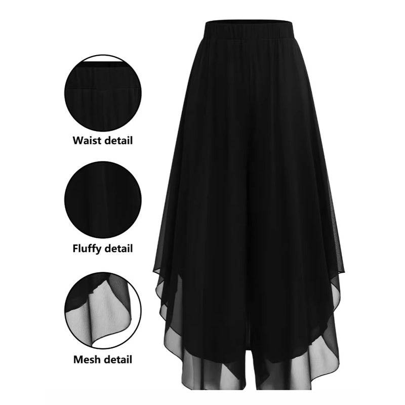 🔥2026 New Style & Hot Sale & 50% Off🔥Women's Asymmetrical Chiffon Wide-Leg Pants