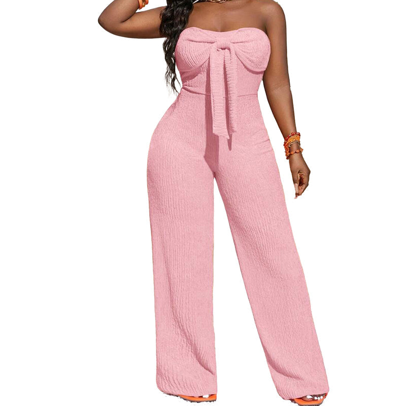 ๐ 50% OFF NOW! ๐ธ Women's Strapless High-Waisted Wide-Leg Jumpsuit โ Flowy & elegant โ Perfect for weddings, summer parties or chic evenings โ breathable and flattering โจ๐ฟ