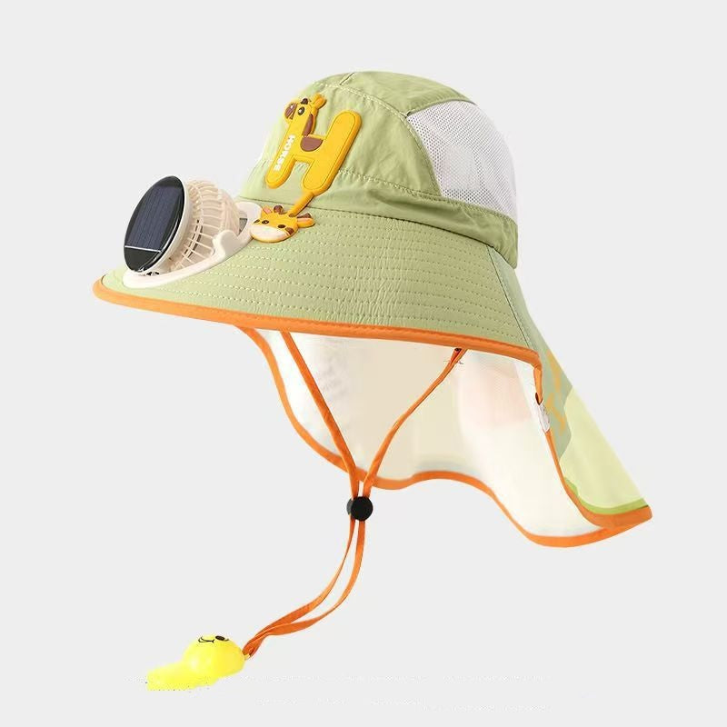 🧢 50% OFF NOW! ☀️ Sun Protection Flap Hat with Built-in Cooling Fan – Solar-powered & breathable – Keeps you cool outdoors – perfect for gardening, hiking or sports 🌬️✨