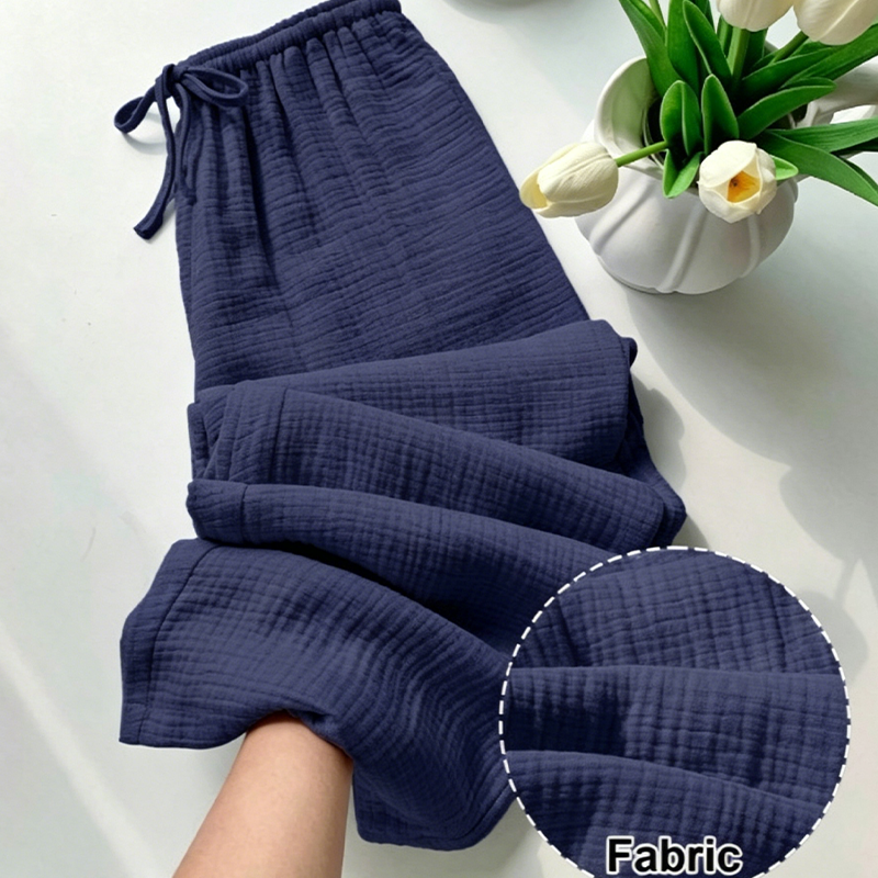 🏆LAST DAY SALE 50% OFF🎉🌸Women’s Elastic Waist Cotton Loungewear Pants