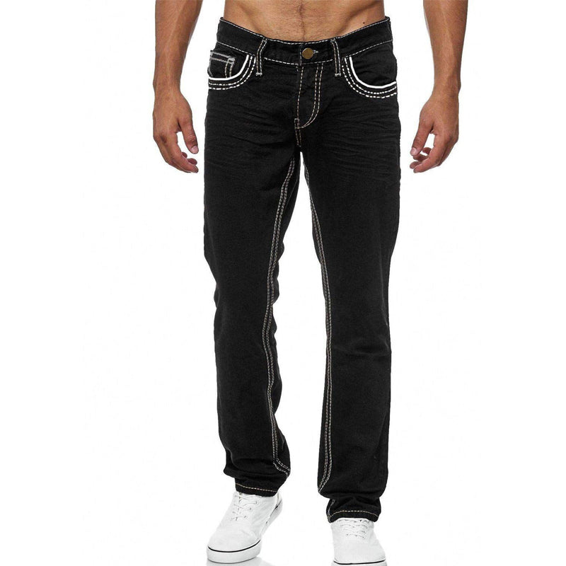 ๐๐ฅ LIMITED TIME OFF! Menโs High Stretch Double Stitched Jeans โ Flexible Comfort, Reinforced Seams and Classic Five Pocket Style
