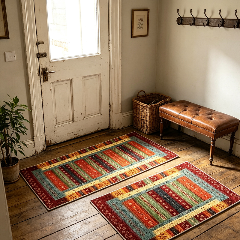 Elegant Woven Runner Rug