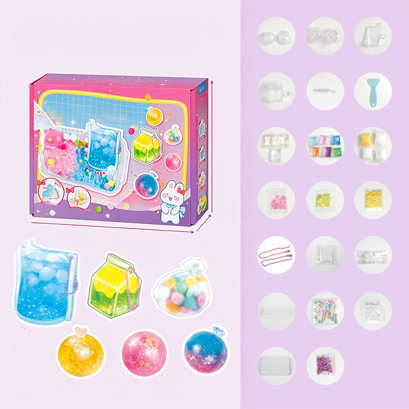 🐱50% OFF NOW! DIY Squishy Toy Kit‑Cat‑Paw Fried Ice Handmade Squeeze Toy Set, Tactile Jelly Rebound Craft Kit, Fun Stress‑Relief DIY Toy for Kids Age 6+