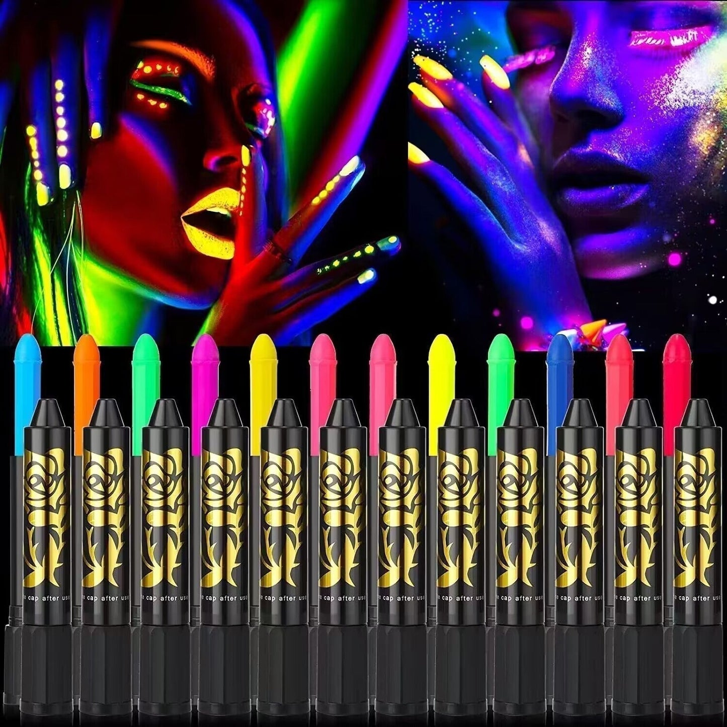 🎨 LIMITED‑TIME 50% OFF! 💥 Luminescent Water‑Soluble Body Painting Crayons – Fun, Skin‑Friendly, Easy‑to‑Wash ✨
