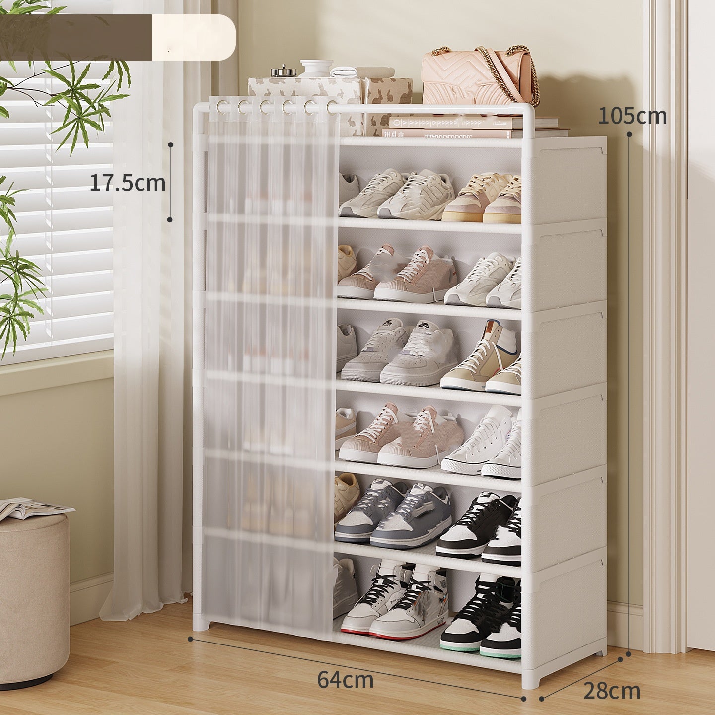 📢📢40% OFF !! ⏰ Multi‑Layer Shoe Rack – Dustproof & space‑saving ✨