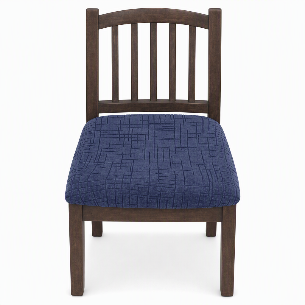 🎁 Buy 1 Get 1 Free! 🪑 Stretch Dining Chair Seat Cover – Strapless Elastic Slipcover with Elegant Textured Pattern for Home Dining Room