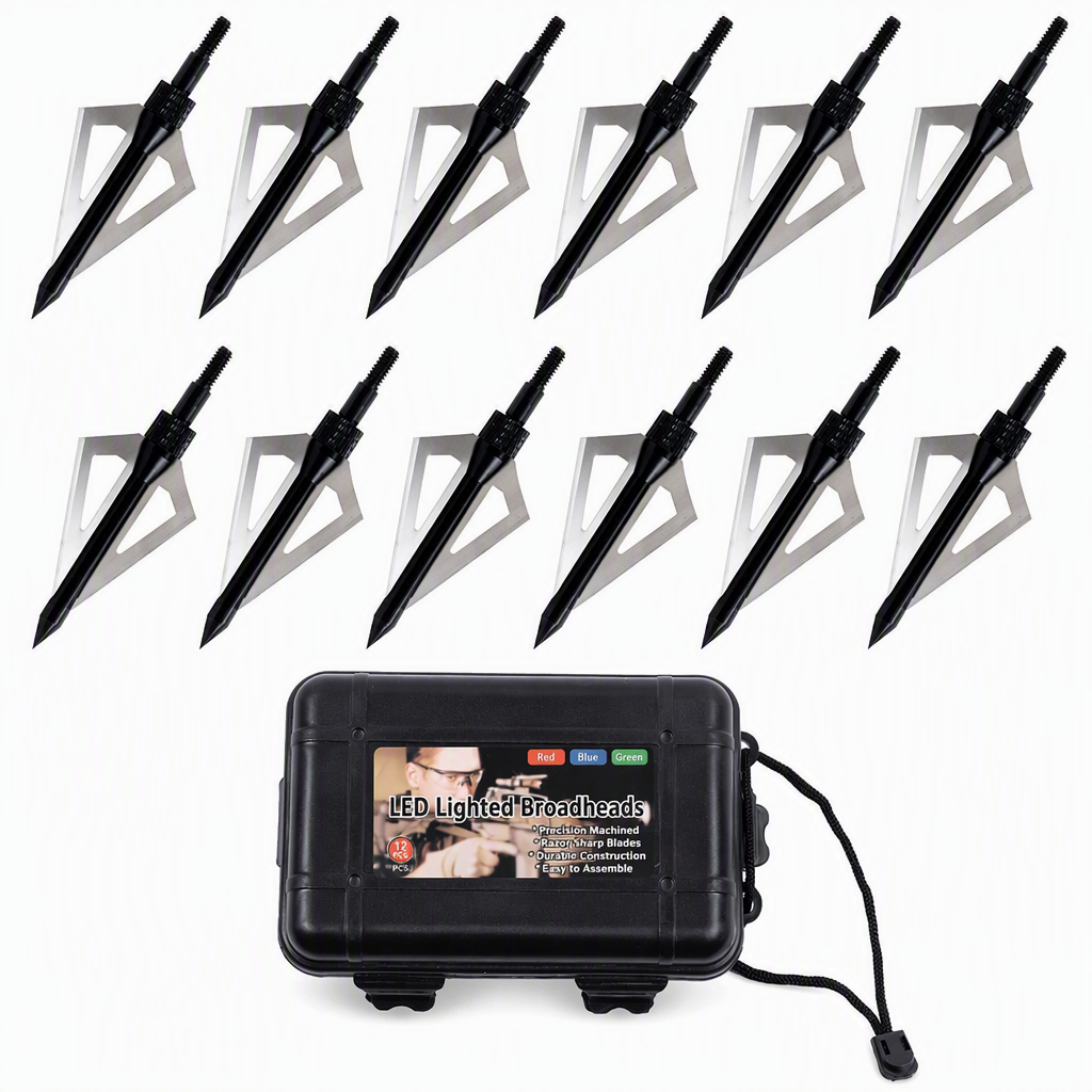 ⏳Limited-time 50% off⏰6/12 Piece Emerald Archery Arrows Set with Storage Box Universal for Recurve and Compound Bows🏹