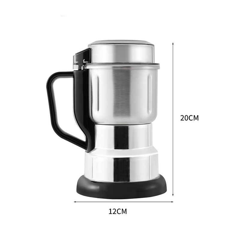 ⚡ Electric Spice & Coffee Grinder: 4-Leaf Blade, One-Touch Control, Safety Lock, Food-Grade Steel