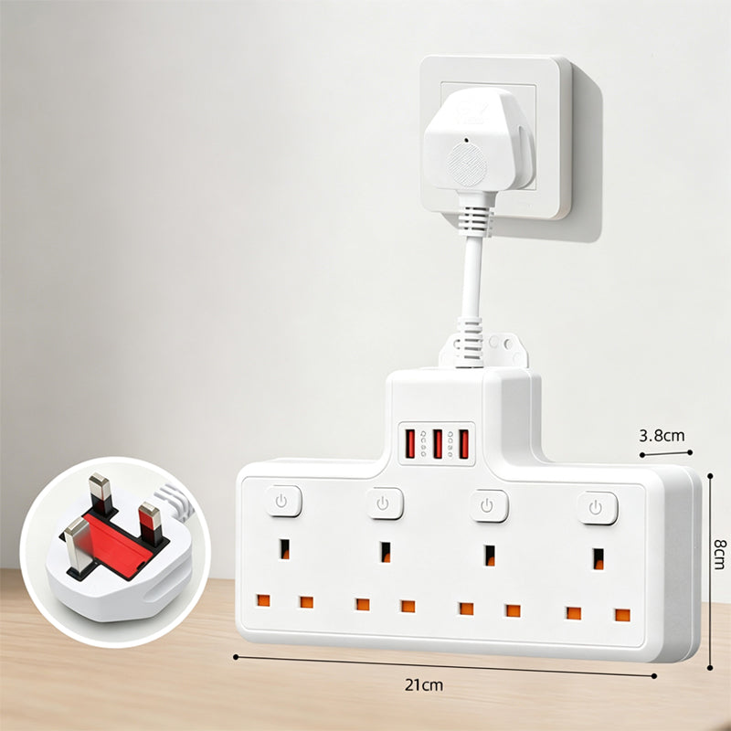 Multi Outlet Power Strip with Individual Switches