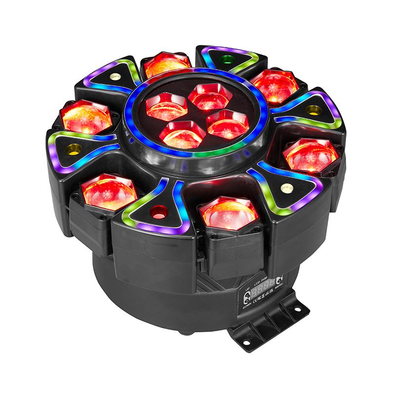 ⏳Time-Limited Special⏰💡 Rotating Bee-Eye RGBW Stage Light with Remote Control – Add Dynamic Lighting to Parties, DJ Sets & Events, Easy to Control from Anywhere ✨