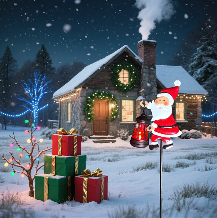 🎁Over 50,000 sold🎉Christmas Sale 50% OFF🎅✨Christmas Solar Kettle Light & Lantern Garden Decor Collection