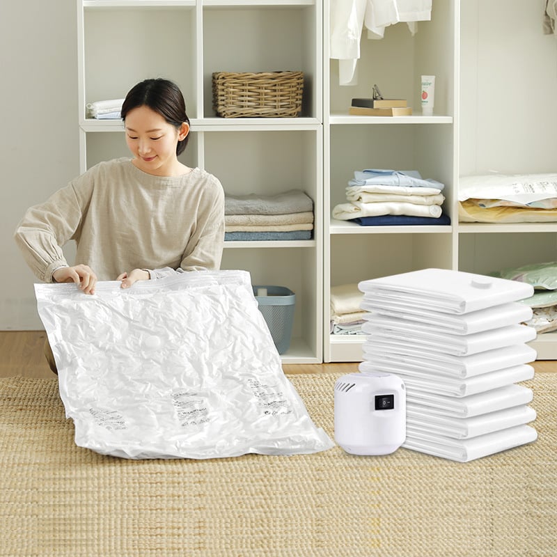 🧳 Save 50%! 💨 Electric Vacuum Compression Bag – With pump & space-saving ✨