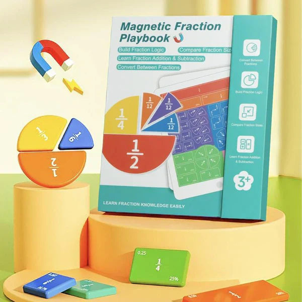 📚 Magnetic Fraction Demonstration Book – Hands-On Learning, Visual Teaching Tool & Reusable ✨