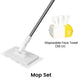 🔥Extendable Telescopic Disposable Flat Clip Mop, 360° Swivel Lightweight Floor Mop -✨Multi-purpose Cleaner for Hardwood, Tile, Kitchen & Bathroom