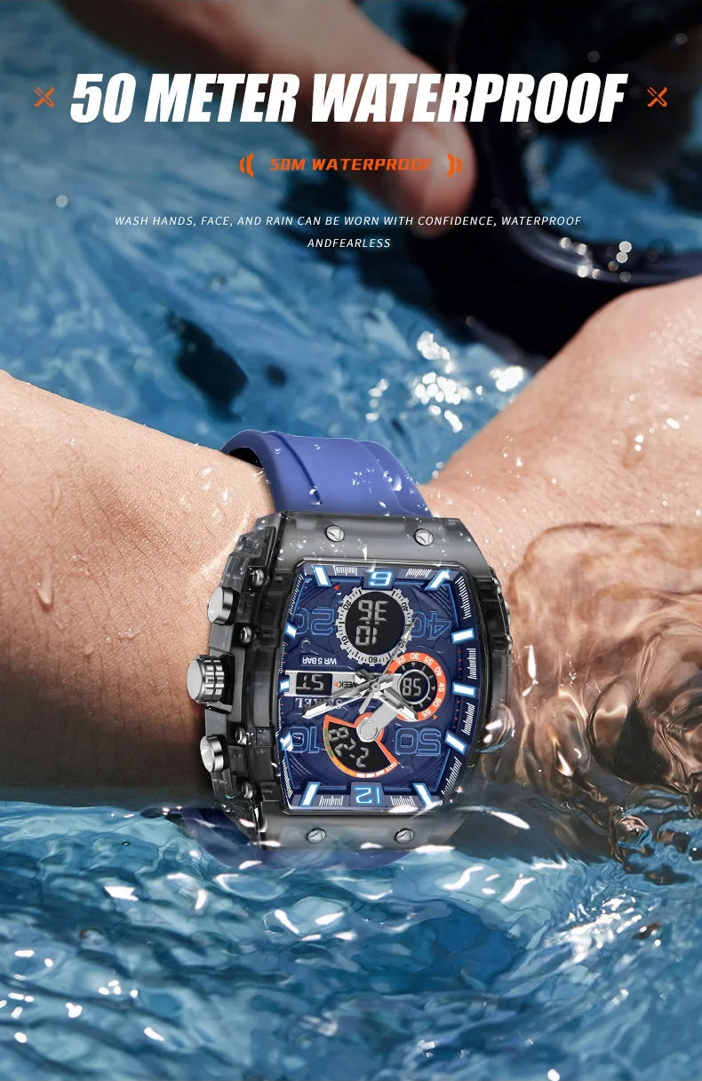 🔥LED Backlight+Stopwatch Technique🔥Multi-Function Sport & Casual Digital Watch