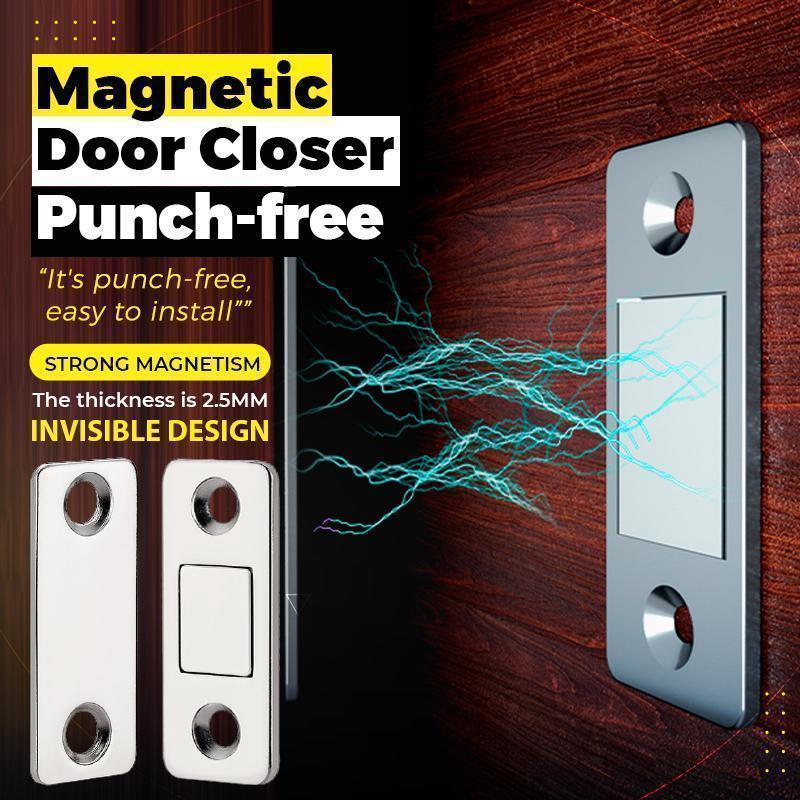 🚪 LIMITED-TIME 50% OFF🧲 6-Piece Ultra-Thin Magnetic Door Catch Set – No-Drill Installation, Strong Hold & Stainless Steel Design 🏠