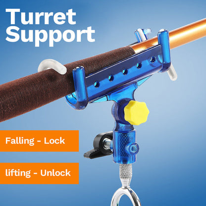 🎣 Fishing Rod self-Locking Turret Bracket