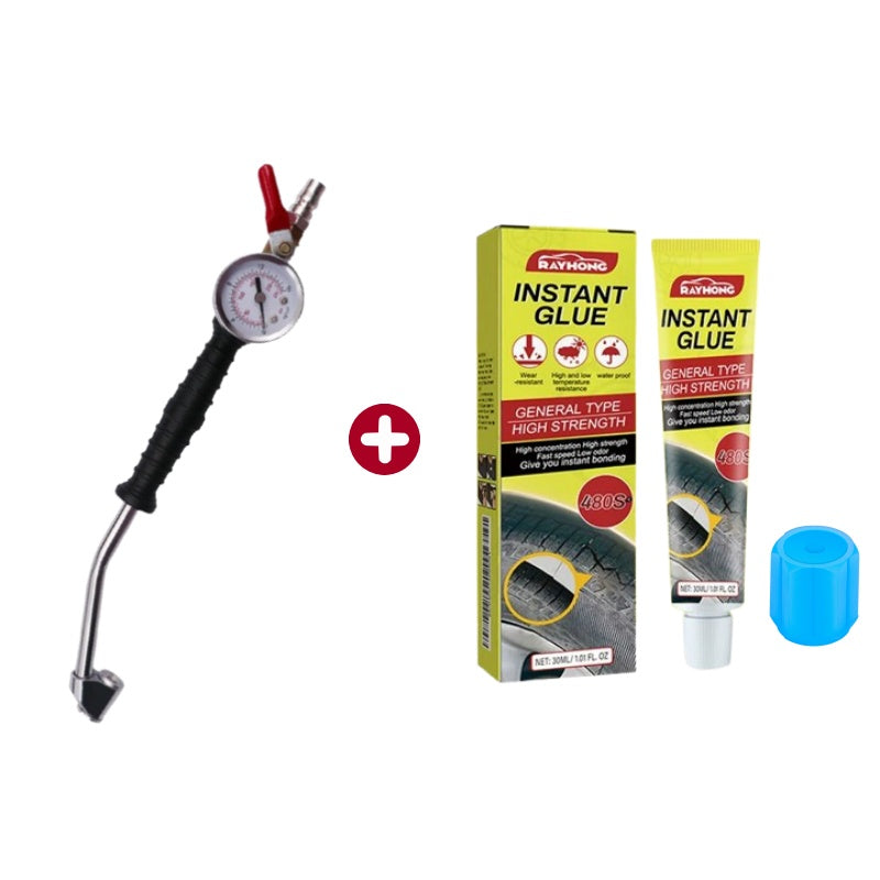 🔧 50% OFF NOW! 🚗 Tire Inflator Gun with Pressure Gauge – Integrated Gauge, Dual-Head Chuck & Ergonomic Grip 💨