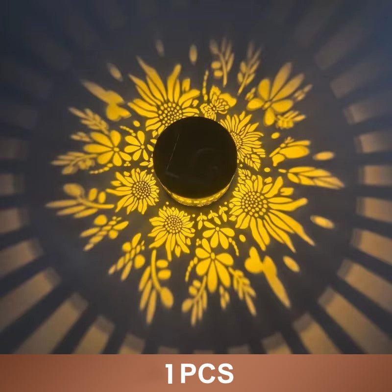 📢📢50% OFF !! ⏰🌿Solar Mandala Projection Lamp Waterproof Auto Light
