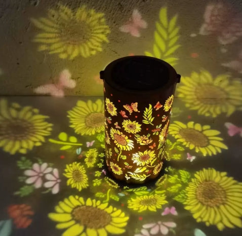 Hanging Solar Shadow Lantern with Hollow Design