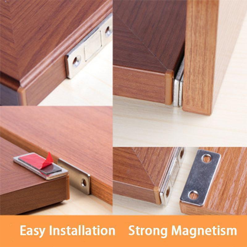 🚪 LIMITED-TIME 50% OFF🧲 6-Piece Ultra-Thin Magnetic Door Catch Set – No-Drill Installation, Strong Hold & Stainless Steel Design 🏠