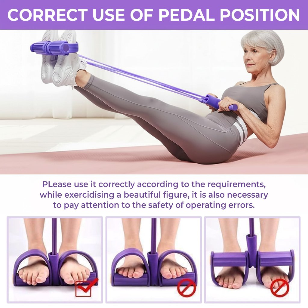 🎁Hot Sale 50% OFF Today!🔥Latest 6-Tube Pedal Resistance Device, Detachable And Adjustable Pedal Resistance Device🏃