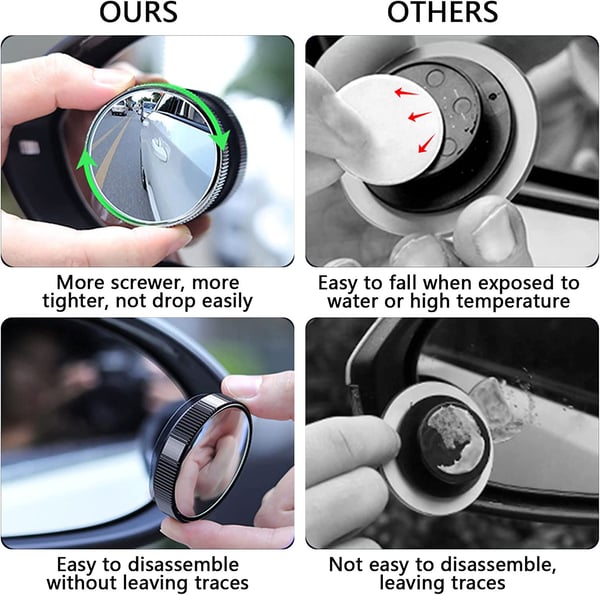🎉 2026 Sale — Over 31,000 Sold! 🔄 Car Blind Spot Mirror – See What Your Side Mirror Misses – 360° Adjustable, Easy Install, Stay Safe on the Road 🚗