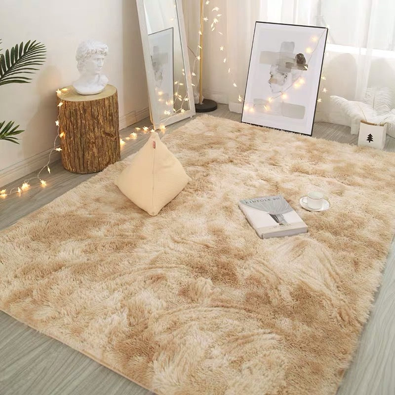 ⏳Time-Limited Special⏰Gradient Color Plush Floor Mat – Ultra-Soft, Non-Slip & Machine Washable for Bedroom, Nursery & Living Room! 🌈🛋️