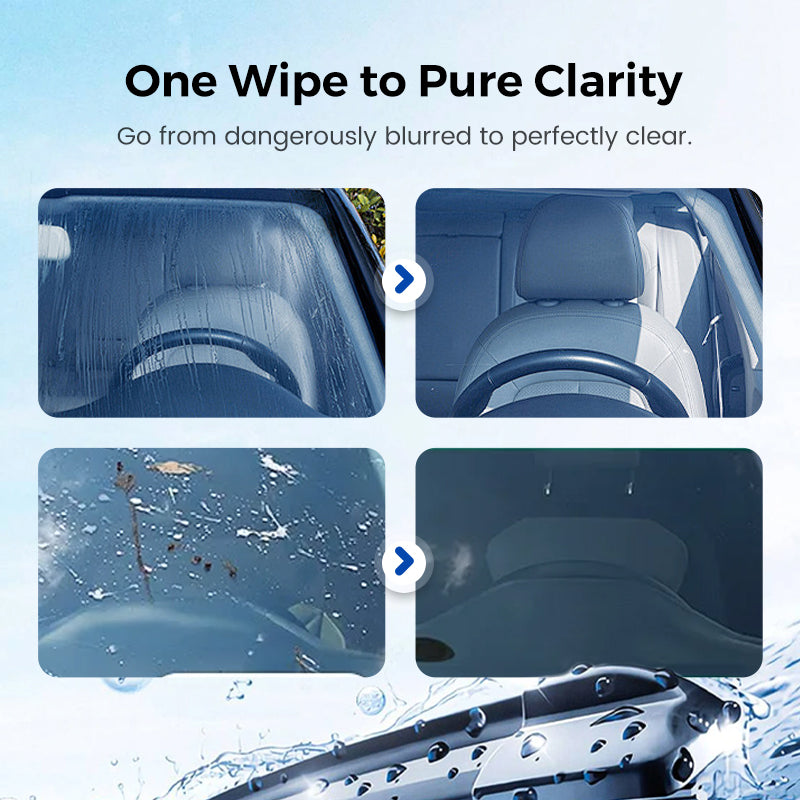 🔥 Auto Glass Side Window Oil Film Removal Cleaner（50% OFF）