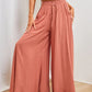 👖  50% OFF! ✨ Wide-Leg High-Waisted Pants – Cotton Blend, Loose Fit, Drawstring 🌿