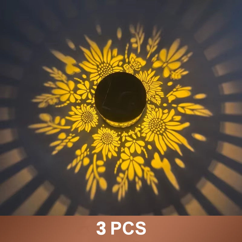 📢📢50% OFF !! ⏰🌿Solar Mandala Projection Lamp Waterproof Auto Light