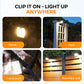 Solar Clip Light with Motion Sensor – No wiring, auto on at night. Perfect for dark steps & garden paths. 🚶‍♂️💡