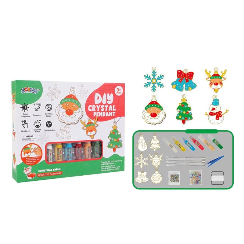 DIY Crystal Paint Arts and Crafts Set-Create Keychains & Window Art, Non-Toxic Creative Gift
