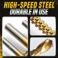 ⚙️50% OFF NOW! 6‑Pcs Titanium‑Coated Twist Drill Bit Set‑ High‑Speed Steel Multi‑Purpose Sawtooth Drill Bits, Cutting & Drilling Combo Tool for Wood, Plastic & Soft Metal DIY Projects