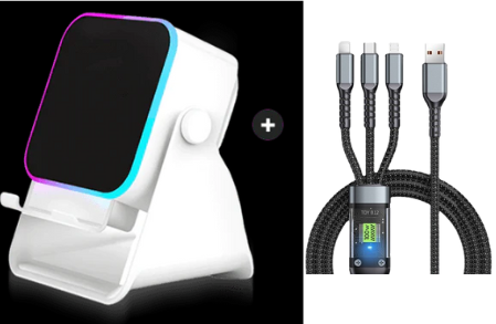 💎 50% OFF 5-IN-1 WIRELESS SPEAKER STAND! 💎 Induction Audio, Phone Holder & Ambient Light