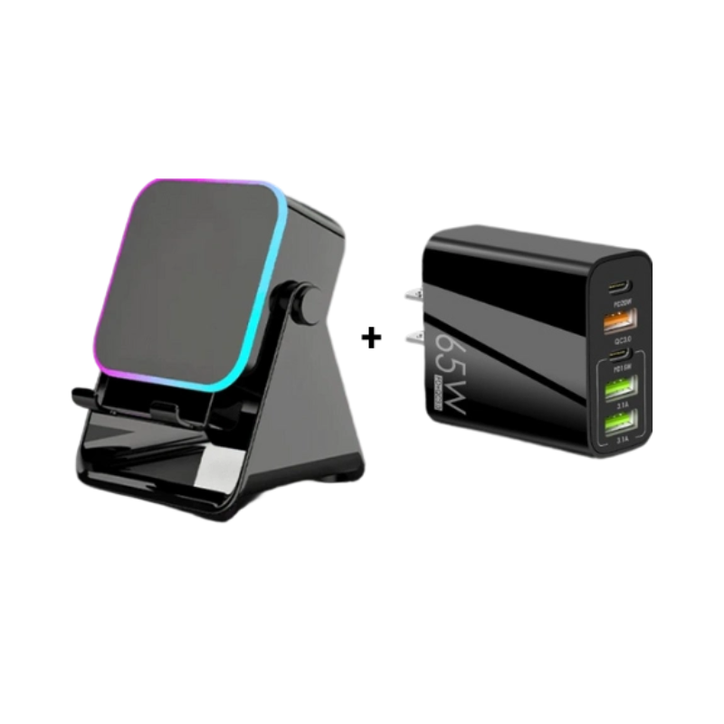 💎 50% OFF 5-IN-1 WIRELESS SPEAKER STAND! 💎 Induction Audio, Phone Holder & Ambient Light
