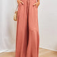 👖  50% OFF! ✨ Wide-Leg High-Waisted Pants – Cotton Blend, Loose Fit, Drawstring 🌿