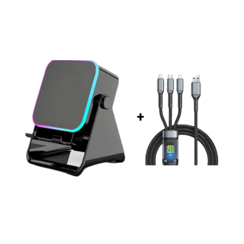 💎 50% OFF 5-IN-1 WIRELESS SPEAKER STAND! 💎 Induction Audio, Phone Holder & Ambient Light