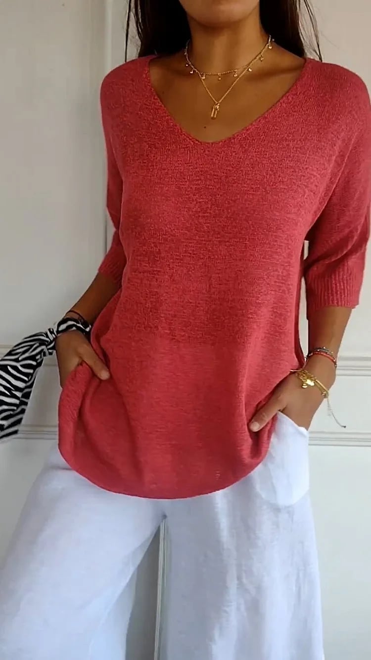 🔥 2026 Bestseller | Minimalist Knit Top | Effortless Everyday Style ☕【-60%】