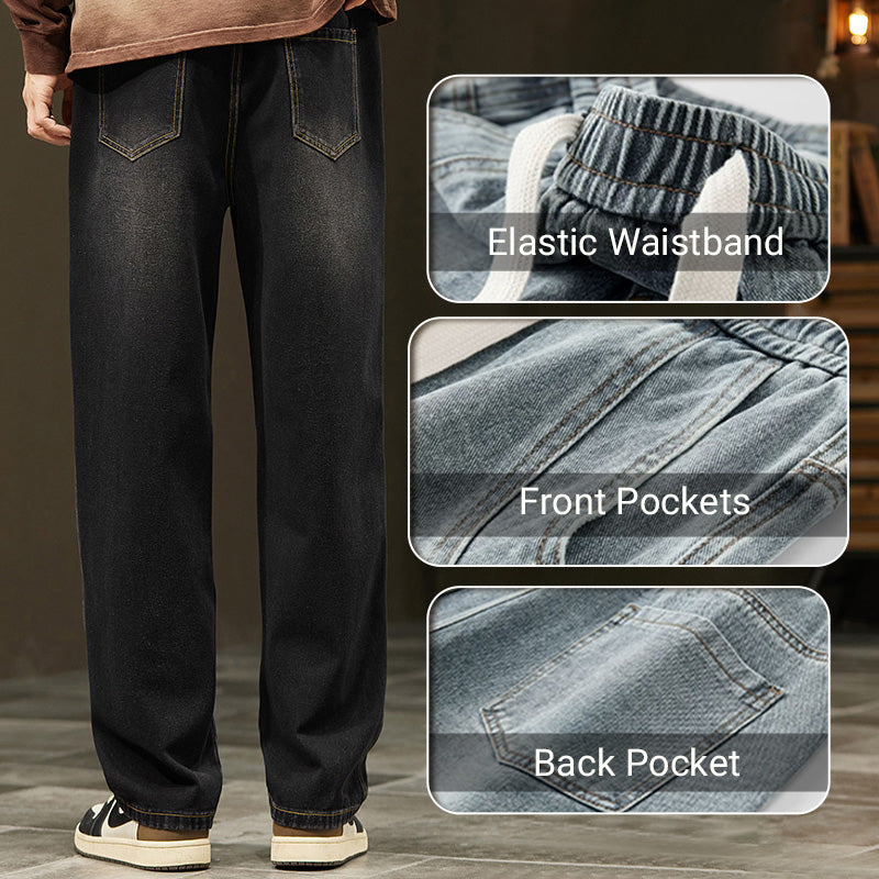 ⏰ Now only 50% off!📢📢50 % OFF !!🎅Men's Loose Straight Jeans👖💥