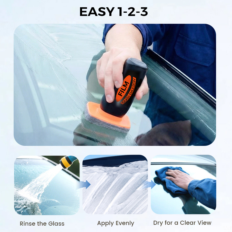 🔥 Auto Glass Side Window Oil Film Removal Cleaner（50% OFF）