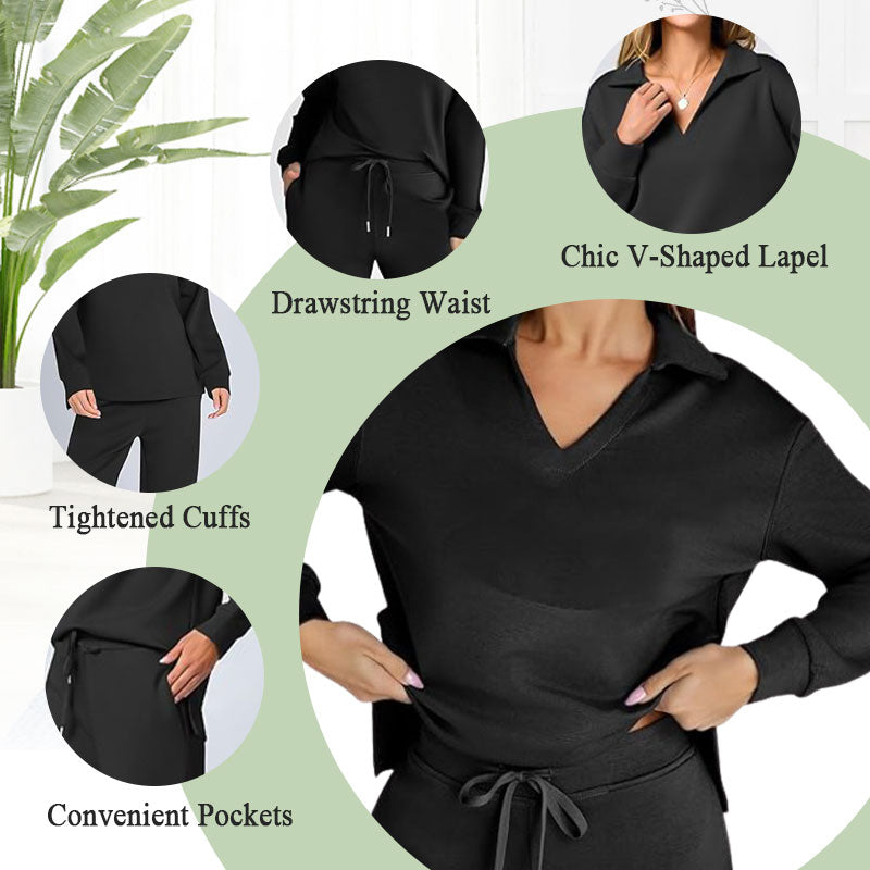 ⏳LAST DAY SALE 52% OFF!!☁️Women's 2 Piece Sets Outfits Casual Long Sleeve Sweatsuits Sets